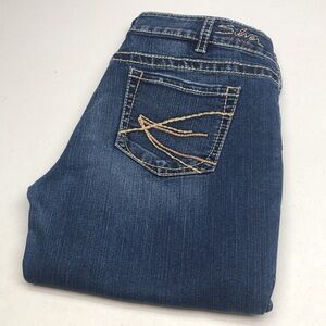 LIKE NEW VINTAGE SILVER SUKI CAPRI JEANS 36x27 ⭐️